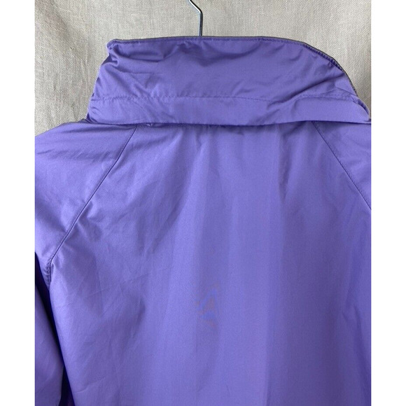 Woolrich Full Zip Hooded Windbreaker Jacket Lightweight Womens Purple Size Small - Picture 8 of 9